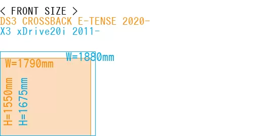 #DS3 CROSSBACK E-TENSE 2020- + X3 xDrive20i 2011-